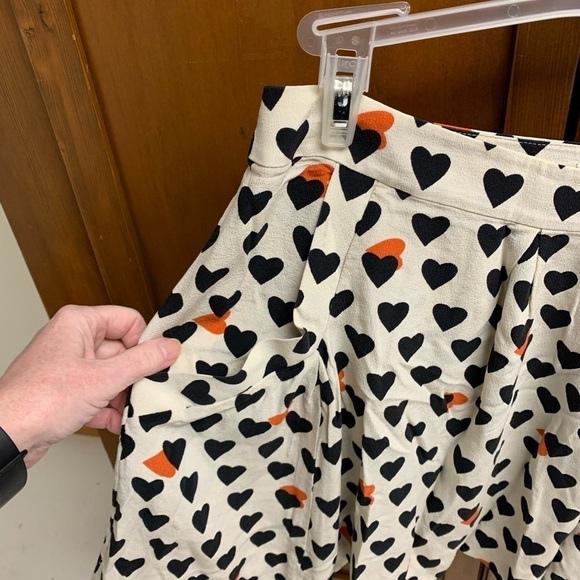 Leifs Dottir anthropologie silk mini shirt size 2 side hook button zip L16 in - Picture 5 of 6